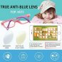 Kids Blue Light Blocking Glasses Flexible Frame Gaming T V Glasses  Purple