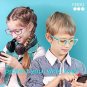 Kids Blue Light Blocking Glasses Flexible Frame Gaming T V Glasses  Purple