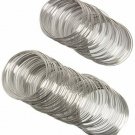 Happy Shop 200pcs Jewelry Wire,silvertone Memory Beading Wire Bracelet Rigid