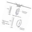 2 Pairs Sterling Silver Small Hoop Earrings Cubic Zirconia Huggie Stud