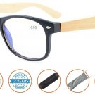 UV Protection,Anti Blue Rays,Reduce Eyestrain,Bamboo Temples Computer Reading