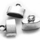 Tibetan Necklace Flat Cord Crimp End Caps Jewelry Findings and Supplies 50