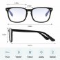 Blue Light Blocking Glasses Square Eyeglasses Frame Anti Blue Computer Glasses
