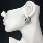 Sealife Nautical Theme Rhinestone Bling Post Stud Earrings - Mixed Styles (Blue
