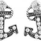 Sealife Nautical Theme Rhinestone Bling Post Stud Earrings - Mixed Styles Ship