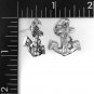 Sealife Nautical Theme Rhinestone Bling Post Stud Earrings - Mixed Styles Ship