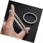Zealmer Sparkle Multicolor Rhinestone Stackable Stretch Bracelets for Women