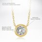 PAVOI CZ Bezel Set Necklace (14K Yellow Gold Plated)