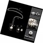 EleQueen 925 Sterling Silver CZ AAA Button Cream Freshwater Cultured Pearl Round