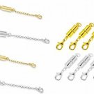 Sparik Enjoy 14pcs Gold And Steel Silver Necklace Extenders 4 Magnetic Jewelry