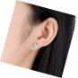 Mouse Stud Earrings Sterling Silver Birthstone for Women Girl Birthday Gift