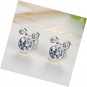 Mouse Stud Earrings Sterling Silver Birthstone for Women Girl Birthday Gift