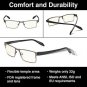 GAMMA RAY Eye Strain Computer Glasses Anti Harmful Blue Light Glare UV400 0.00x