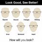 GAMMA RAY Eye Strain Computer Glasses Anti Harmful Blue Light Glare UV400 0.00x