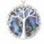 KISSPAT Silver Abalone Shell Tree Of Life Pendant Necklace Charm Shell Jewelry
