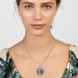 KISSPAT Silver Abalone Shell Tree Of Life Pendant Necklace Charm Shell Jewelry