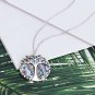 KISSPAT Silver Abalone Shell Tree Of Life Pendant Necklace Charm Shell Jewelry