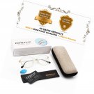 Computer Blue Light Blocking Glasses Metal Lightweight Eyeglasses UV Lens