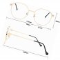 Computer Blue Light Blocking Glasses Metal Lightweight Eyeglasses UV Lens