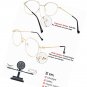 Computer Blue Light Blocking Glasses Metal Lightweight Eyeglasses UV Lens