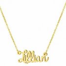 Yiyang Birthday Necklaces For Woemn Personalized Name Necklace 18K Gold Plated