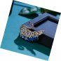Women's Austrian Crystal Wedding Charming Swan Brooch Blue Silver-Tone