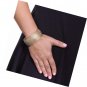 Gold Tone Mesh Bangle Bracelet (27mm), Magnetic Clasp, 8 inches