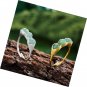 S925 Sterling Silver Ring Creative Pea Natural Aventurine Stone Adjustable