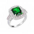 Fashion Elegant  Valentine Gift Nano Cubic Zirconia Eternity Ring