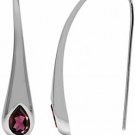 1.7ct. Natural Rhodolite Garnet White Gold Plated 925 Sterling Silver Modern