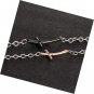 Cross Zircon Inlay Charm Bracelets Rose Gold Black Plated Link Chain Gift