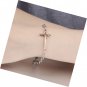 Cross Zircon Inlay Charm Bracelets Rose Gold Black Plated Link Chain Gift
