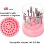 Garrelett Nail Drill Bits Holder Stand Displayer Organizer Container Storage 48
