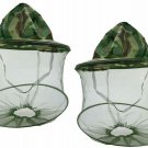 2pcs Mosquito Head Mesh Net And Hat Or Beekeeping Protection