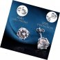 Stud Earrings 925 Sterling Silver Cubic Zirconia Round Princess Cut