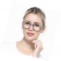 Unique TR90 Round Circle Clear Lens Eyeglass Reading Glasses 1.25D