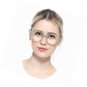 Unique TR90 Round Circle Clear Lens Eyeglass Reading Glasses 1.25D