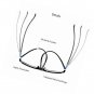 Computer Reading Glasses Blue Light Blocking UV Protection TR90 Frame