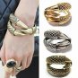 WIIPU Dragon Clamp Cuff Gothic Punk Rock Bird Claw Eagle 3 Talon Bangle