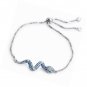 Womens Adjustable Tassel Chain Bracelet Set with Opal Hamsa