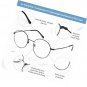Blue Light Blocking Glasses UV Filter Computer Classic Metal Round Frame