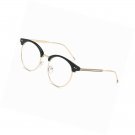 D.King Vintage Optical Round Eyewear Eye Glasses Frame with Clear Lenses