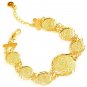 Dubai Link Chain Coin Trendy Islamic Muslim Stainless Stainless Ladies Girls
