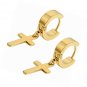 Cross Hoop Earrings for Men 4 Pair Stainless Steel Small Huggie Drop