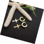 Cross Hoop Earrings for Men 4 Pair Stainless Steel Small Huggie Drop