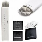 CRYSTALUM Microblading Eyebrow Blade 14 Pins U Shape Needles Tattoo Tattooing
