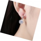 Cubic Zirconia  Gold Plated CZ Hoop Earrings for Women Girls