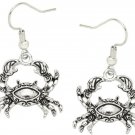 Liavy's Crab Fashionable Earrings - Vine Filigree - Fish Hook - Unique Gift And