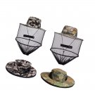 2 Pack Mosquito Head Net Hat, Sun Bucket with Hidden Mesh Mask for Outdoor