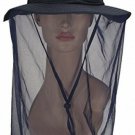 Panegy Outdoor Anti-mosquito Mask Hat With Head Net Mesh Face Protection, Dark